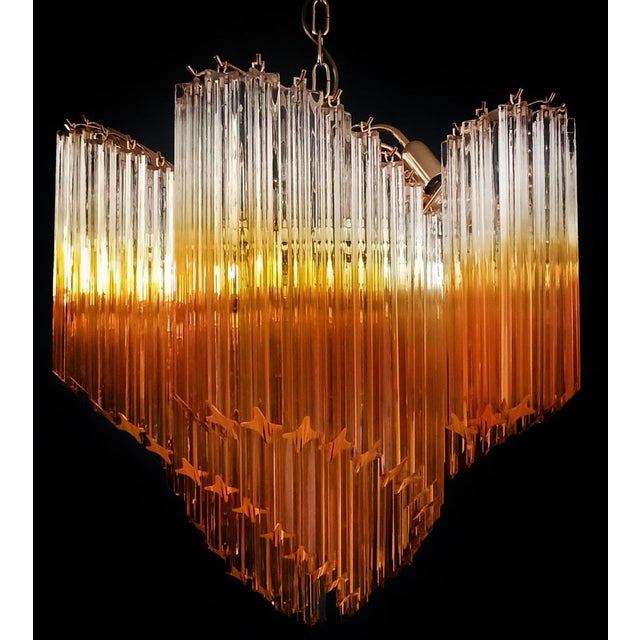 Vintage Murano Glass Chandelier, 1980 For Sale - Image 16 of 18