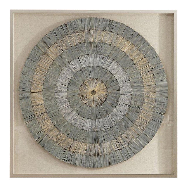 The Uttermost Savala Shadow Box Hand-Folded Recycled Newspaper For Sale