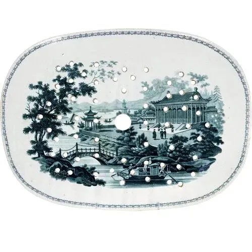 English Antique English Minton's Meat Drainer For Sale - Image 3 of 3