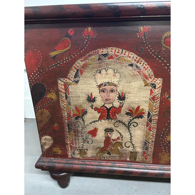Pennsylvania Dutch Style Blanket Chest by Kathy Graybill For Sale - Image 10 of 14