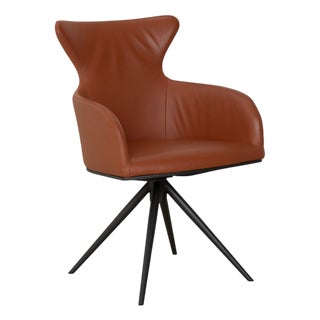 Luno Chair in Brown Leather from Bert Plantagie For Sale