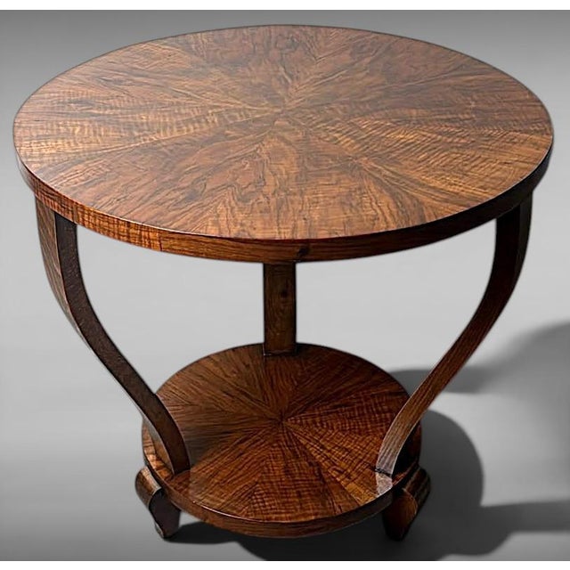 Mid 20th Century Art Deco Italian Walnut Coffee Table For Sale - Image 4 of 18