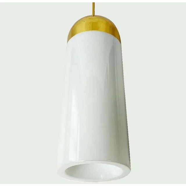 Large Brass Cylinder Pendant Light from Limburg, 1970s For Sale - Image 13 of 15