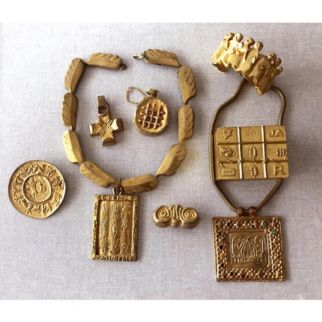 Bronze French Sculptural Bronze Bracelet 'La Manif" by Line Vautrin For Sale - Image 8 of 12