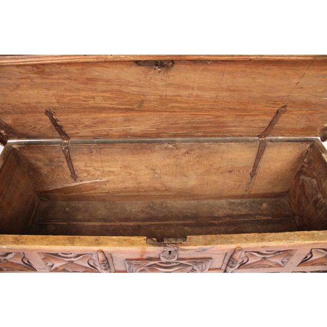 Continental Antique Baroque Style Trunk / Cassone For Sale - Image 10 of 12