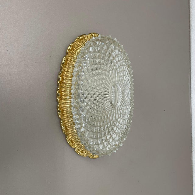 Article: wall light Producer: Glashütte Limburg, Germany Origin: Germany Age: 1970s This fantastic glass wall light was...