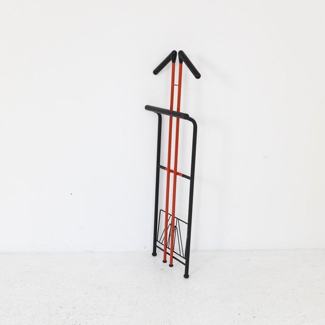 Black Floor-Standing Valet Stand, 1970s For Sale - Image 8 of 9