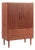 Mid Century Danish Teak Wood Storage or Bar Cabinet For Sale