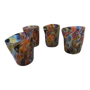 2000s "Murrisa Murano Glass" Glasses- Set of 4