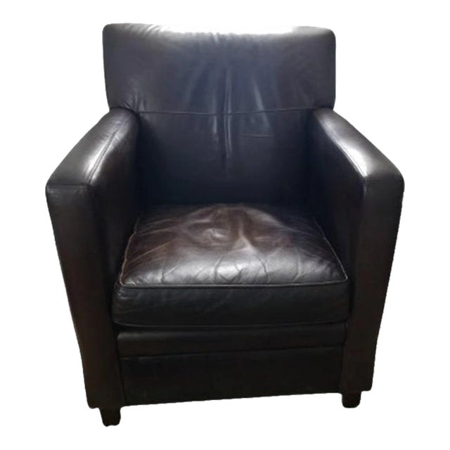 Mid 20th Century Bradington & Young Brown Leather Chair For Sale