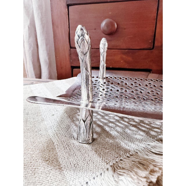 1905 Silver Plated Asparagus Server From Hotel Baltimore in Kansas City For Sale - Image 11 of 11