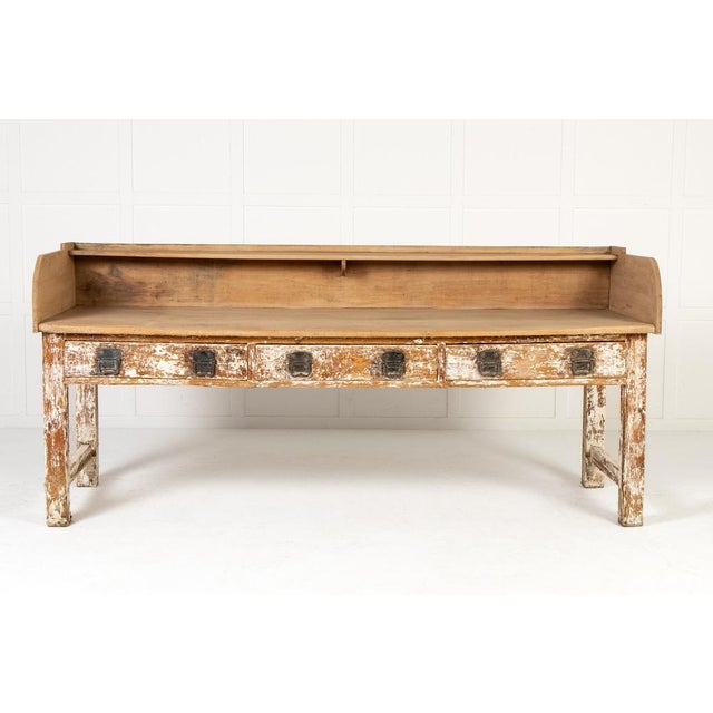 Large 19th Century French Pine Baker's Table For Sale - Image 6 of 14