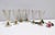Made in Italy, 1930s. They are in Murano glass and have particles of coal that are included in the glass due to their...