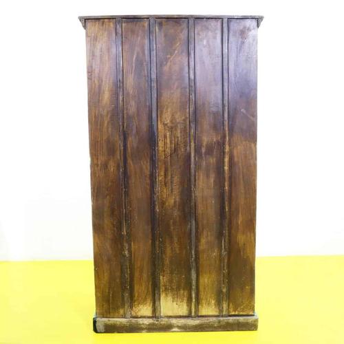 Indian Carved Wood Bookshelf with Green Patina For Sale - Image 10 of 11