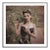 Dasha and Mari 'Royal Tea Feather' Limited Edition Print Framed in Black For Sale
