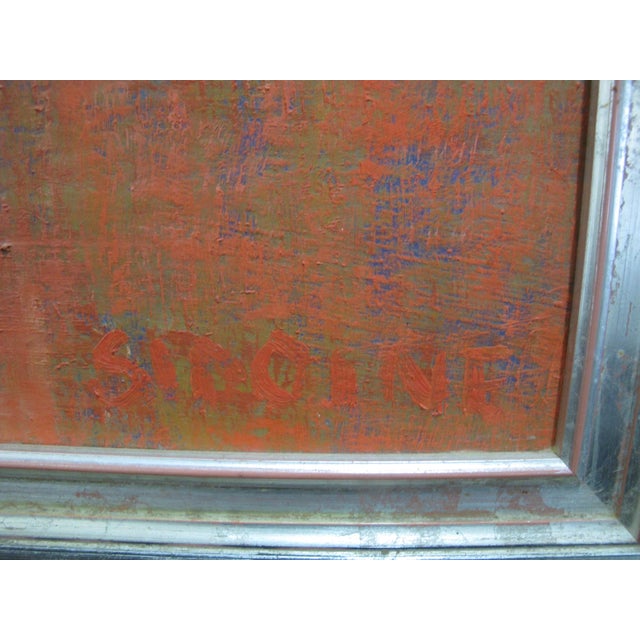 Contemporary Nora Sidoine Large Abstract Contemporary Framed Colorblock Art Oil Painting For Sale - Image 3 of 8