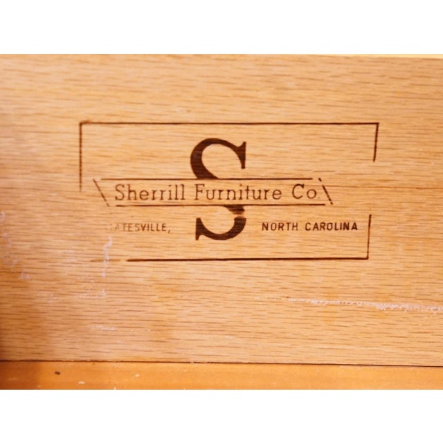 Sherrill Furniture Solid Cherry Italian Neoclassical Tuscan Style 38" Chest of Drawers 3100 For Sale - Image 10 of 14