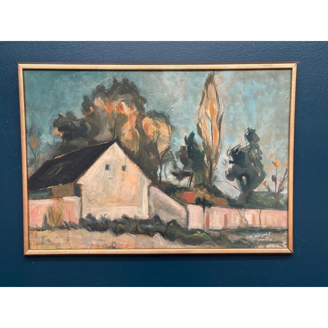 M. Olofgoluth, House, 1969, Oil on Panel For Sale - Image 18 of 18
