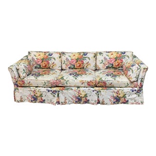 Vintage Henredon Ralph Lauren Floral Print Sofa For Sale