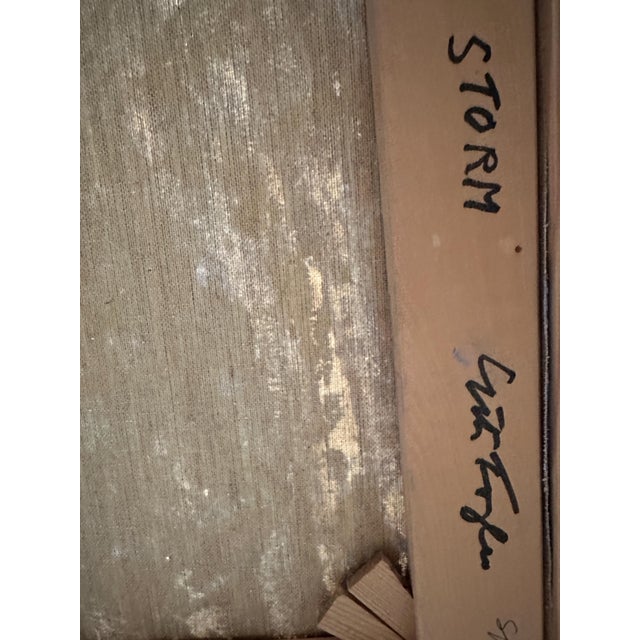 Göta Fogler, Storm, 1950s, Oil Painting on Canvas, Framed For Sale - Image 10 of 18
