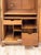 Mid 20th Century Coastal Boho Faux Bamboo Wicker Rattan Armoire Wardrobe Combo With Foldout Desk For Sale - Image 13 of 15