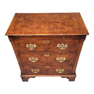 Early 19th Century Antique Georgian Burlwood Chest of Drawers/Bachelor's Chest For Sale