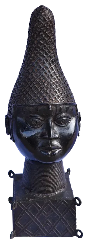 Ife Bini / Edo Artist, Head of Queen Mother, Pre-1800, Bronze