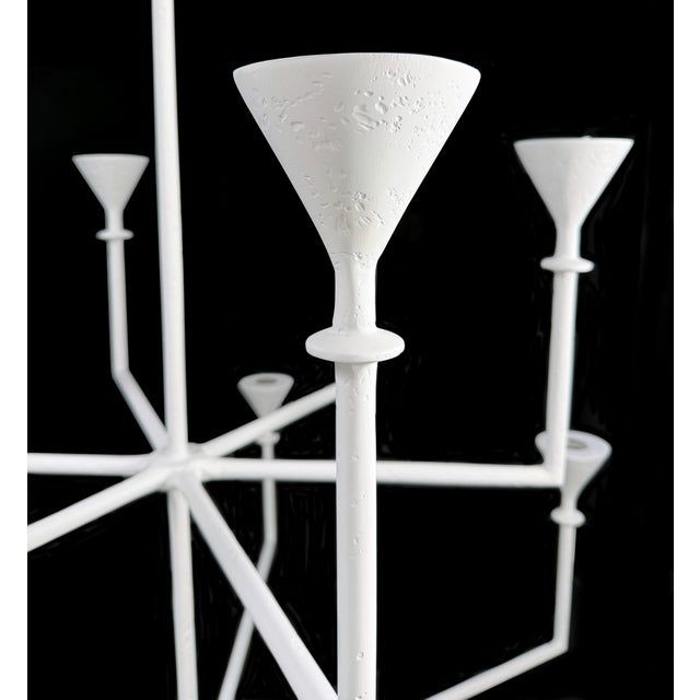 Sculpture Materials Bourgeois Boheme Atelier Plaster of Paris Uplight Chandelier, Vincennes Royal For Sale - Image 7 of 10