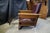 Late 19th Century Antique Streit Mission Craftsman Quartersawn Oak Morris Library Lounge Arm Chair For Sale - Image 12 of 12