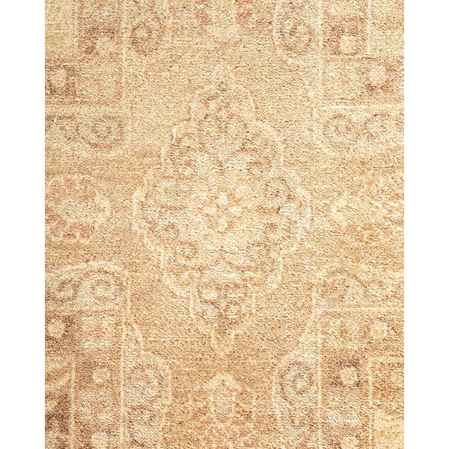 Traditional Mogul, One-of-a-Kind Hand-Knotted Area Rug in Ivory, 10' 3" x 13' 10" For Sale - Image 3 of 8