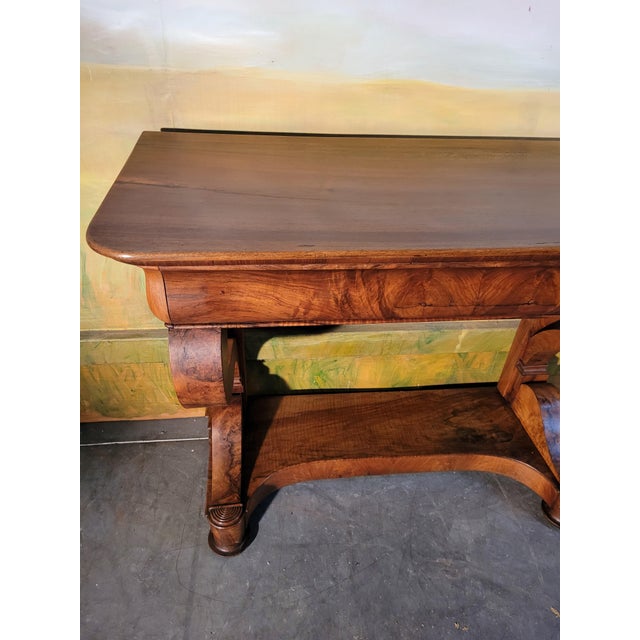Small Restoration Period Console in Walnut, 1830s For Sale - Image 4 of 12