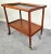 Mid-Century Modern Mid-Century Modern Danish Teak Rolling Table Bar Cart After Poul Hundevad For Sale - Image 3 of 12