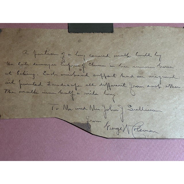 Antique 1899 Kang-Sing Chiao Hand-Colored Photograph - The Long Corridor, Summer Palace Beijing - Rare Chinese Imperial...