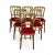 Louis Style Upholstered Gilt Wood Dining Chairs, Set of 6 For Sale - Image 9 of 9