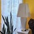 Pair of Vintage White Ceramic Urn Form Table Lamps With Gold Bases and Pleated Shades For Sale - Image 14 of 18