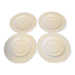 Mid 20th Century Homer and Laughlin Ironstone Saucers - Set of 4 For Sale