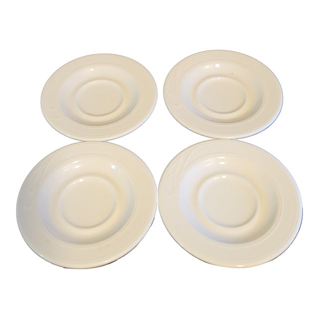 Mid 20th Century Homer and Laughlin Ironstone Saucers - Set of 4 For Sale