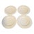 Mid 20th Century Homer and Laughlin Ironstone Saucers - Set of 4 For Sale