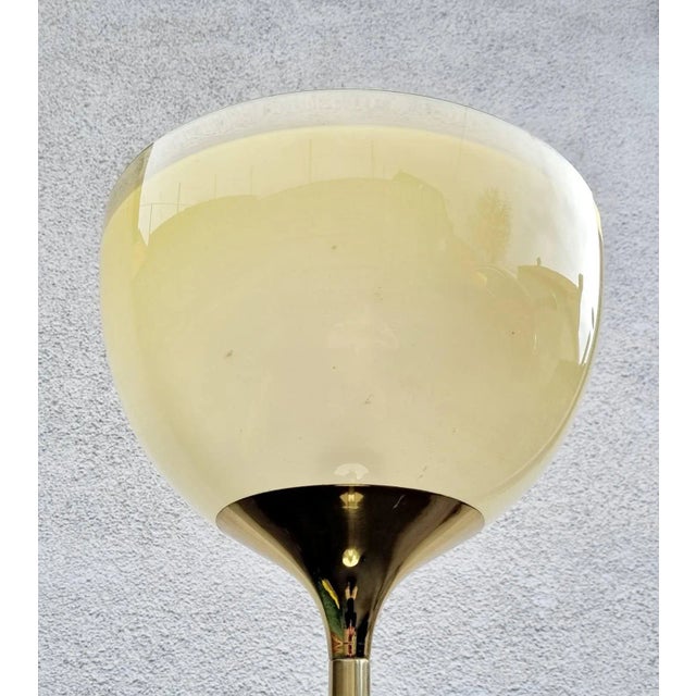 Gold Floor Lamp by Franco Bresciani for Guzzini, 1970s For Sale - Image 8 of 10