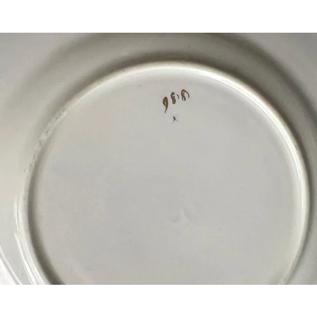 Antique Chinoiserie Style Flow-Blue Plate For Sale In Tampa - Image 6 of 7