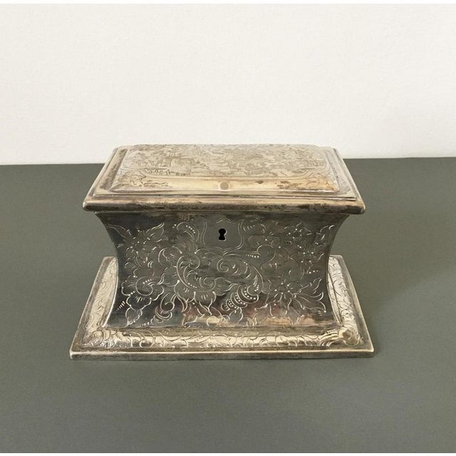 Arts and Crafts Engraved Sterling Silver Box For Sale - Image 18 of 18