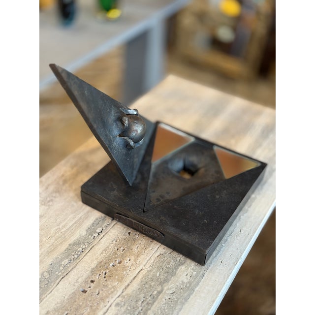 Abstract Metal Sculpture by Di Lorenzo For Sale - Image 10 of 15