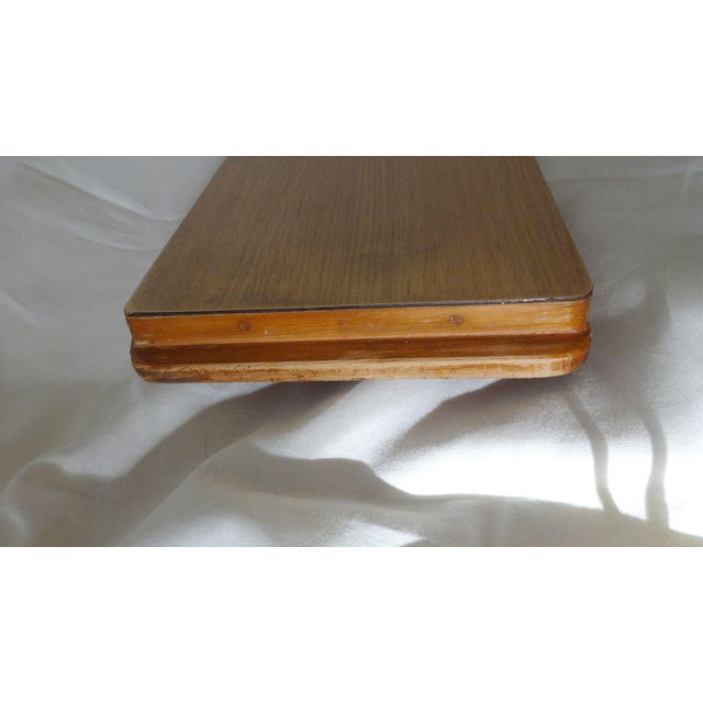 French Country Vintage French Wood Wine Tray For Sale - Image 3 of 6