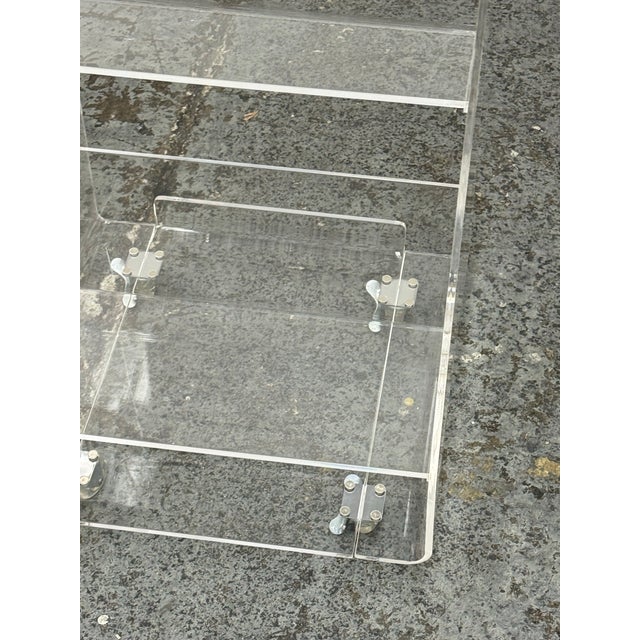 Crate & Kids Acrylic Rolling Book Cart For Sale - Image 9 of 12