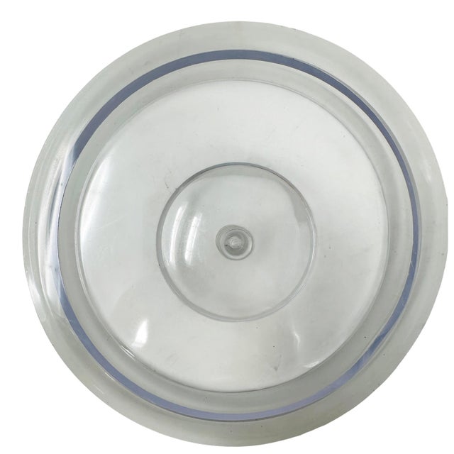 Signed Georges Briard Mid-Century White Vinyl & Lucite Ice Bucket With 22k Gold Hallmark For Sale - Image 9 of 13