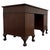 Antique Edwardian Mahogany Pedestal Desk, 1910 For Sale - Image 9 of 12