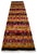 Vintage Turkish Kilim Runner Handwoven Wool Runner Tribal Long Hallway Rug 3x12 Ft Approx For Sale - Image 4 of 10