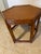 Vintage Asian Chinoiserie Hexagon Faux Bamboo and Rattan Side Table For Sale - Image 4 of 12