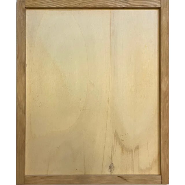 Gold Jean Krille, Landscape 116, Oil on Wood, 1990 For Sale - Image 8 of 10