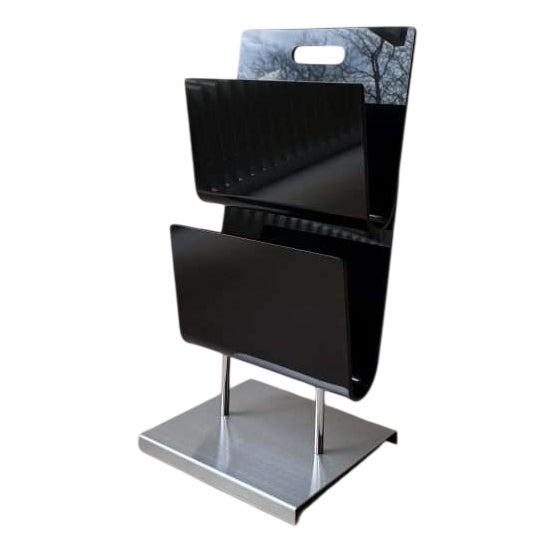 Standing Reading Holder in Acrylic Glass and Chrome, 1980s For Sale